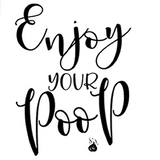 Juego de cuatro fotos con refranes divertidos para el cuarto de baño