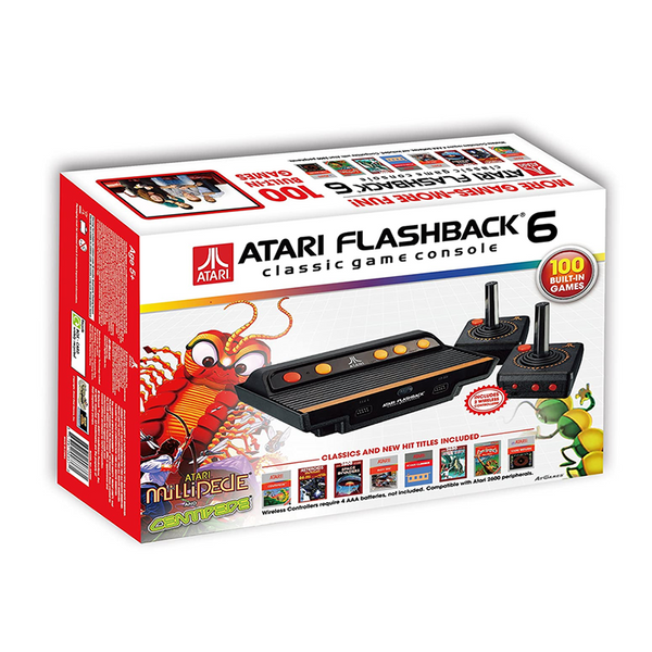 Sistema de juego clásico con 100 juegos(Consolas Atari Flashback 6)