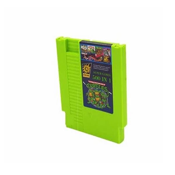 500 en 1 NES Super Games Multi Cart 72 Pin, verde sólido, edición limitada