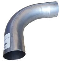 CODO ESCAPE 90º C/CHARRA ALUMINIO 5"X10"X10" CLR-10"