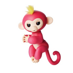 Fingerlings Mono interactivo - Bella (rosa con el pelo amarillo)
