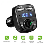 Cargador de coche Manos libres transmisor fm, Bluetooth y música adaptador