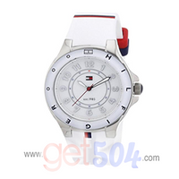 Reloj Tommy Hilfiger 1781271 de acero Inoxidable con correa de silicona blanca