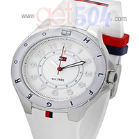 Reloj Tommy Hilfiger 1781271 de acero Inoxidable con correa de silicona blanca