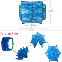 Trampa Drasry  plegable para cebos de pesca, cangrejo.