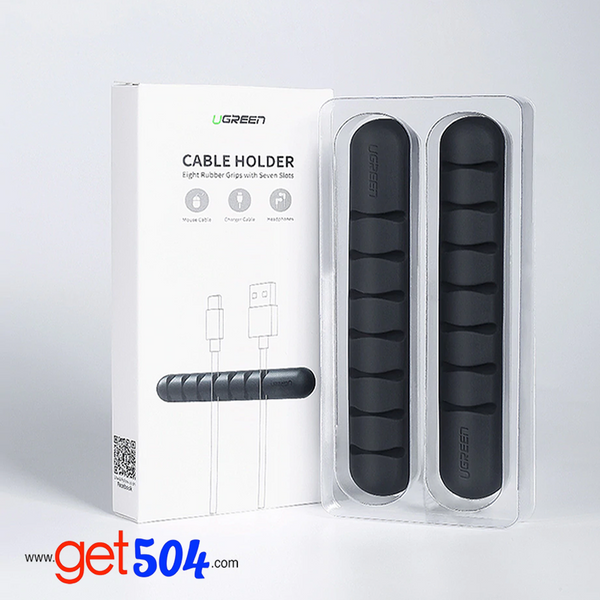 Organizador de cables USB de silicona.