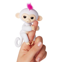 Fingerlings Mono interactivo - Sophie (Blanco con el pelo rosado)