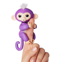 Fingerlings Mono interactivo - Mía (Púrpura con el pelo blanco)
