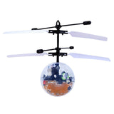 Bola de helicóptero de inducción de infrarrojos con luces LED incorporado