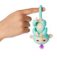 Fingerlings Mono interactivo - Zoe (Turquesa con el pelo morado)