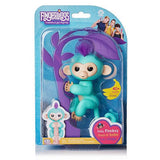 Fingerlings Mono interactivo - Zoe (Turquesa con el pelo morado)
