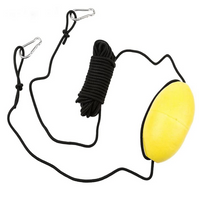 MOOCY 30 pies, flotador correa y gancho de acero inoxidable para pesca