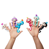 Fingerlings Mono interactivo - Mía (Púrpura con el pelo blanco)