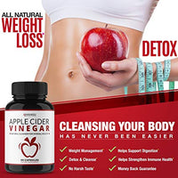 Píldoras de vinagre de sidra de manzana Havasu Nutrition Extra Strength - Pérdida de peso natural, desintoxicación, digestión -