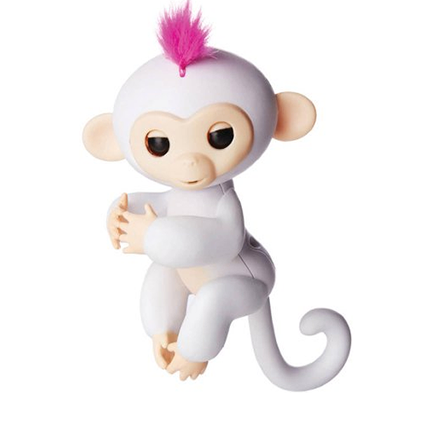 Fingerlings Mono interactivo - Sophie (Blanco con el pelo rosado)
